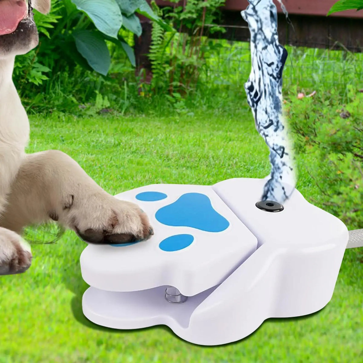 Step-On Dog Water Fountain – Paw-Activated Outdoor Pet Sprinkler