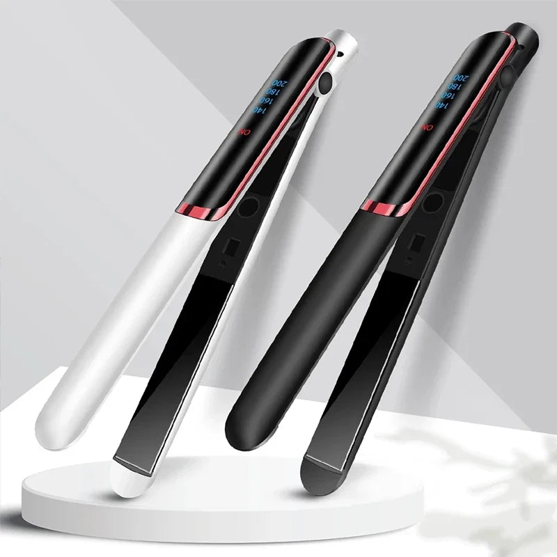 Ceramic Flat Iron Hair Straightener – 4 Heat Settings