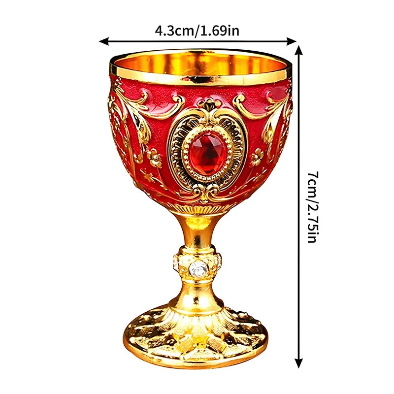 Embossed Metal Chalice Goblet – Vintage Wine & Bar Cup