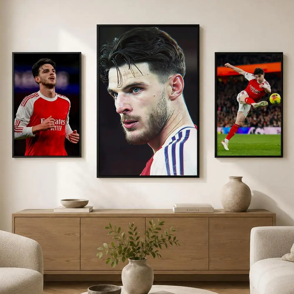 Declan Rice Football Poster – HD Self-Adhesive Wall Art
