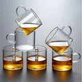 HMLOVE Boron Silicon Glass Teapot Chinese Tea Ceremony Transparent