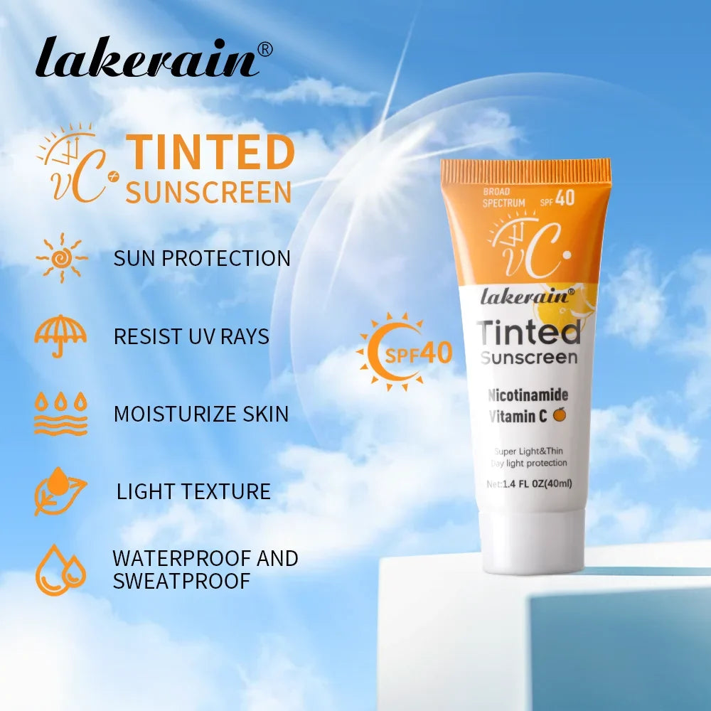 SPF40 Tinted Moisturizing Vitamin C Sunscreen for Skin Protection