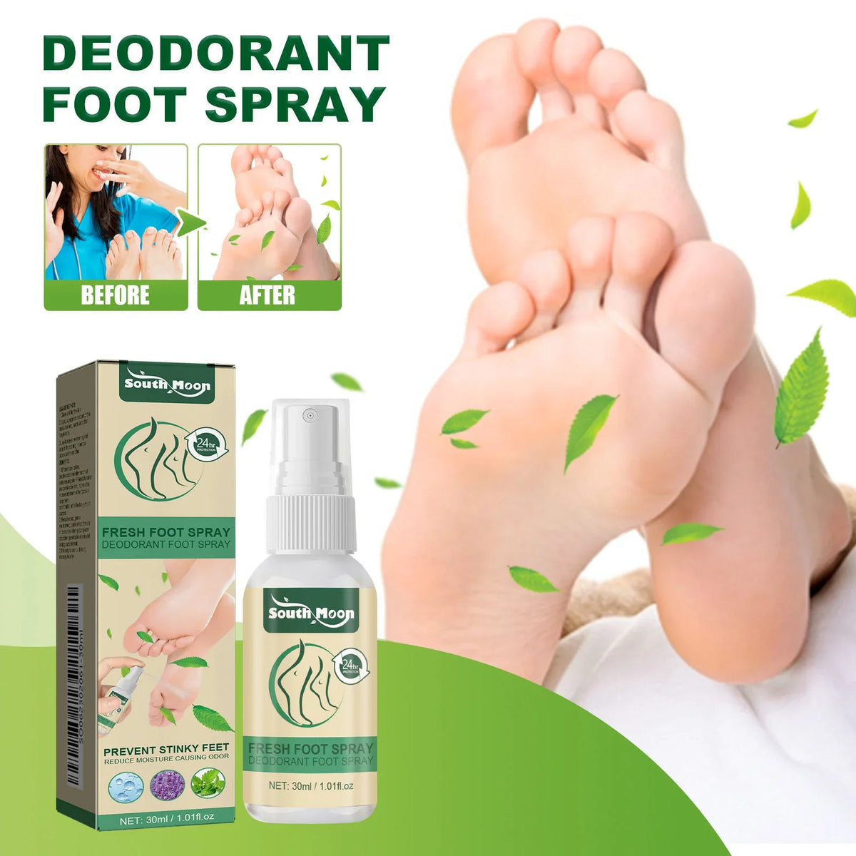 South Moon Lavender Aromatherapy Foot Spray | Fresh Foot Mist