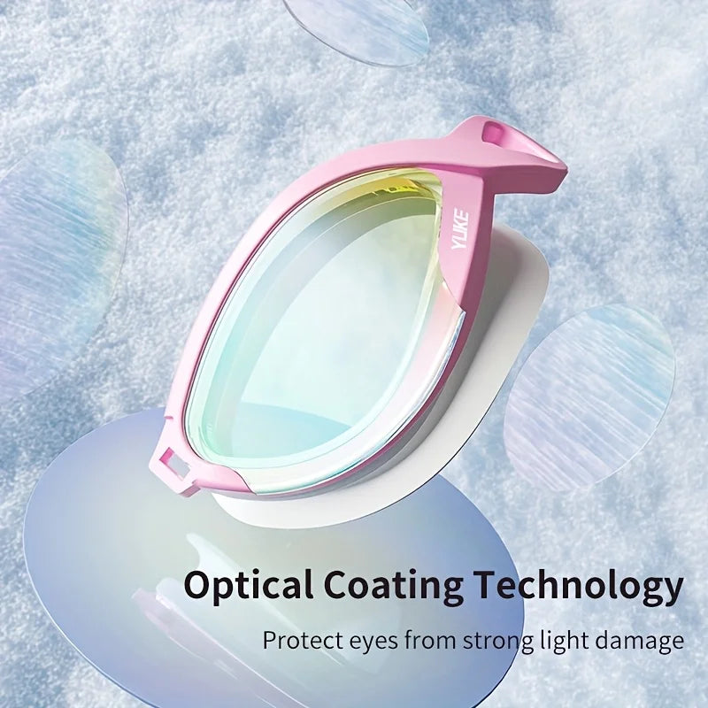Anti-fog Swimming Goggles Adults UV Protection Electroplated Lenses