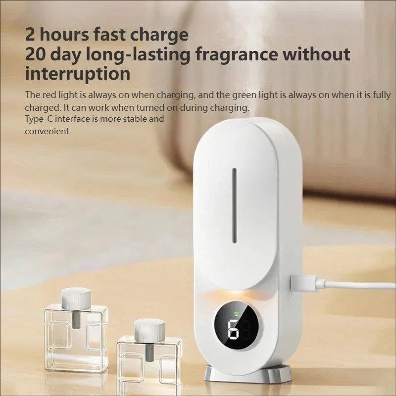 Portable Folding Floor Fan | USB Rechargeable, 3 Speeds & Night Light