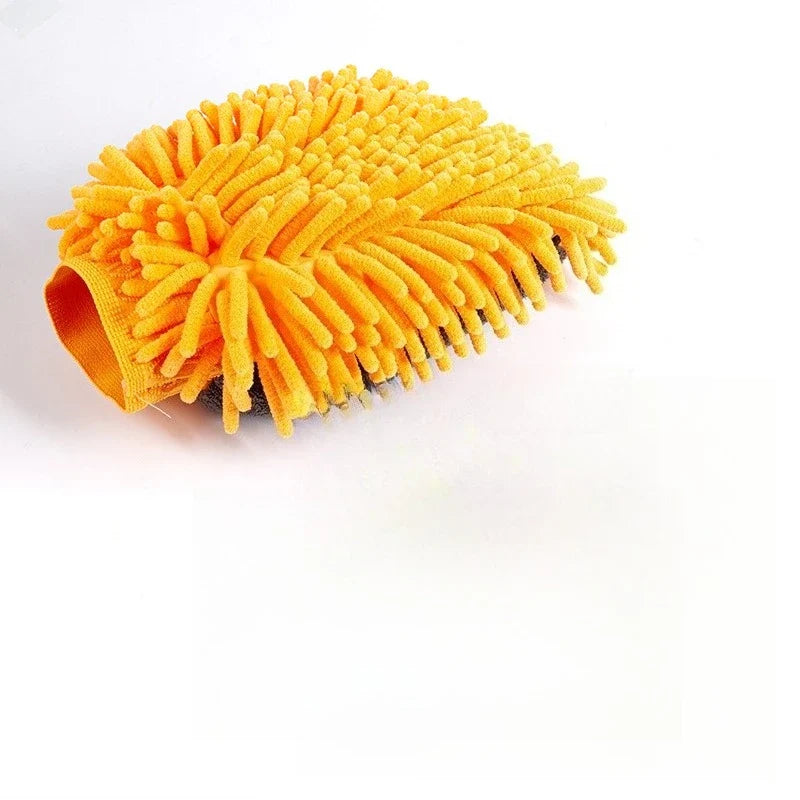 Microfiber Chenille Car Wash Mitt – Waterproof Detailing Glove
