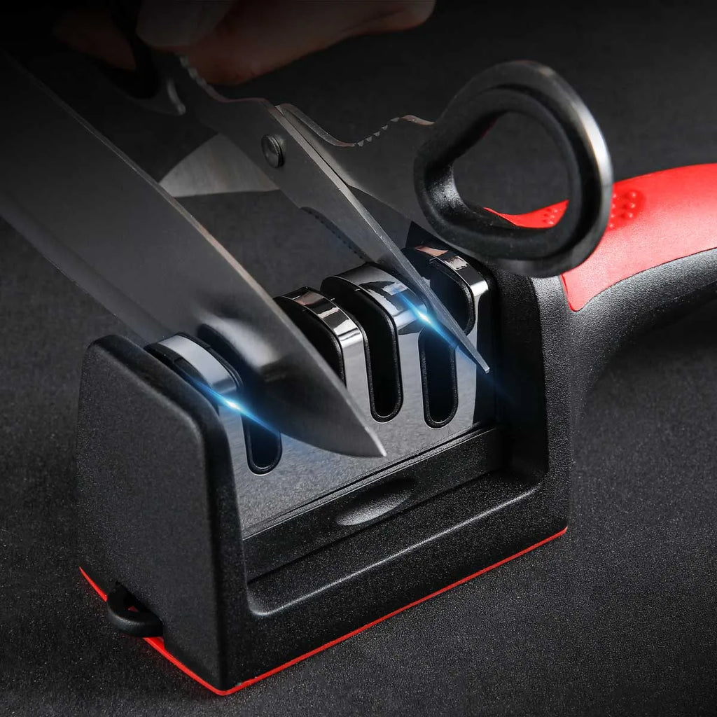 3-Stage Handheld Kitchen Knife Sharpener | Multi-Purpose Tool