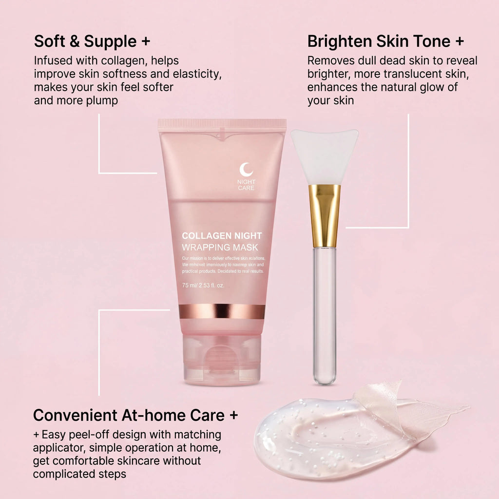 Collagen Peel-Off Facial Mask – Hydrating Anti-Aging Night Mask