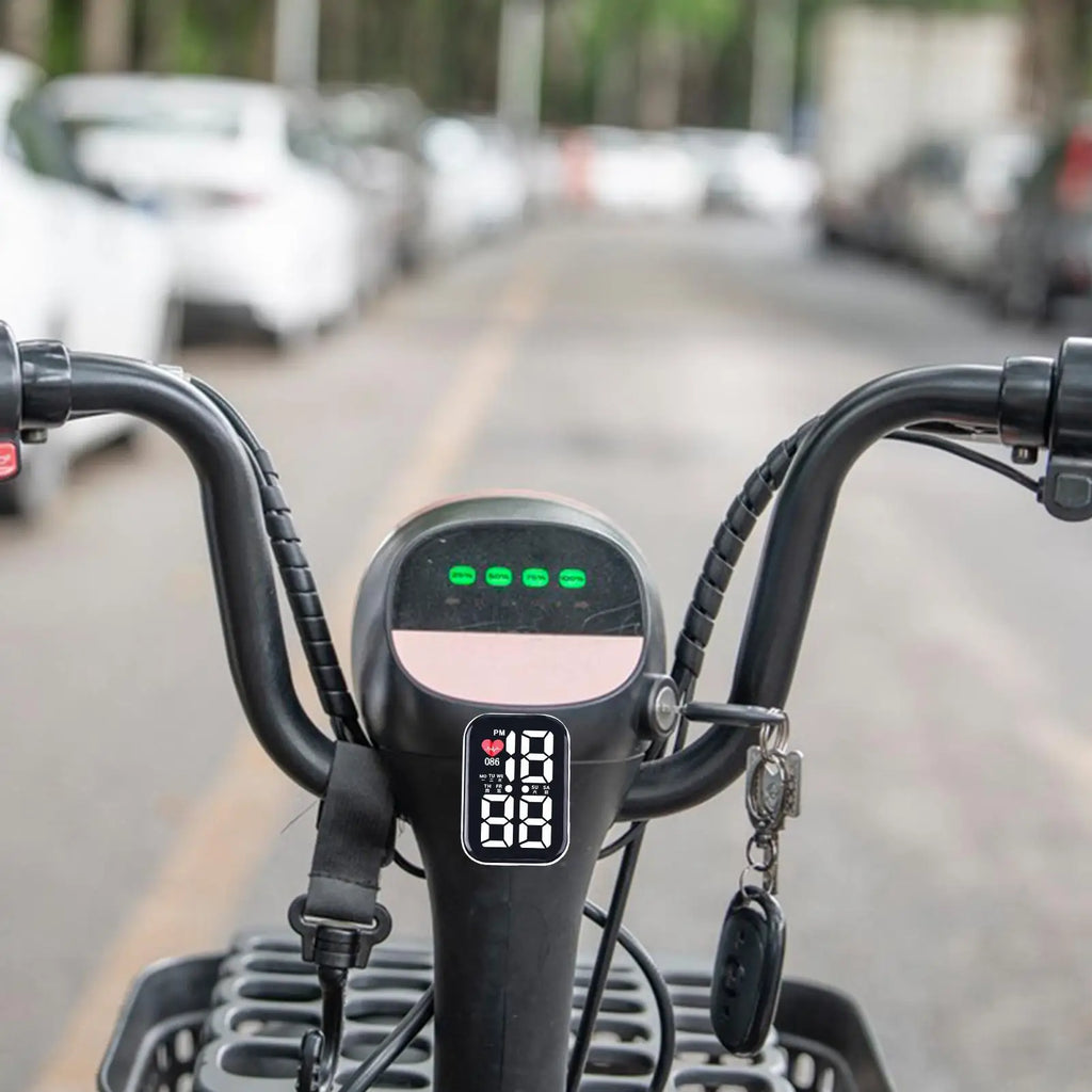 Waterproof LED Stick-On Dashboard Clock | Car Truck Bike Boat