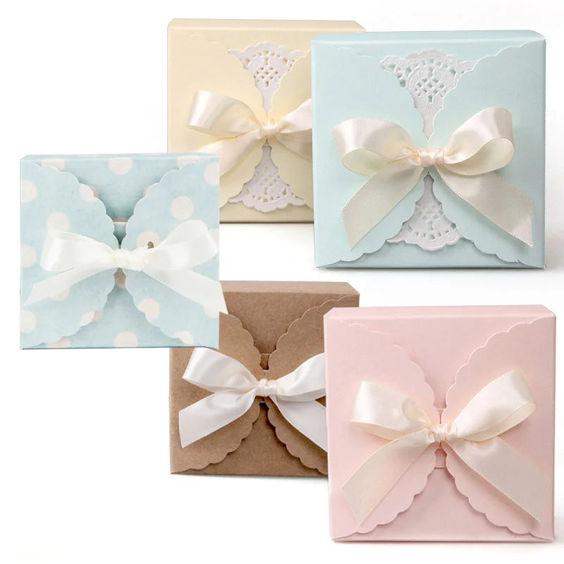 Square Handmade Soap Folding Packaging Box Jewelry Organizer Candy