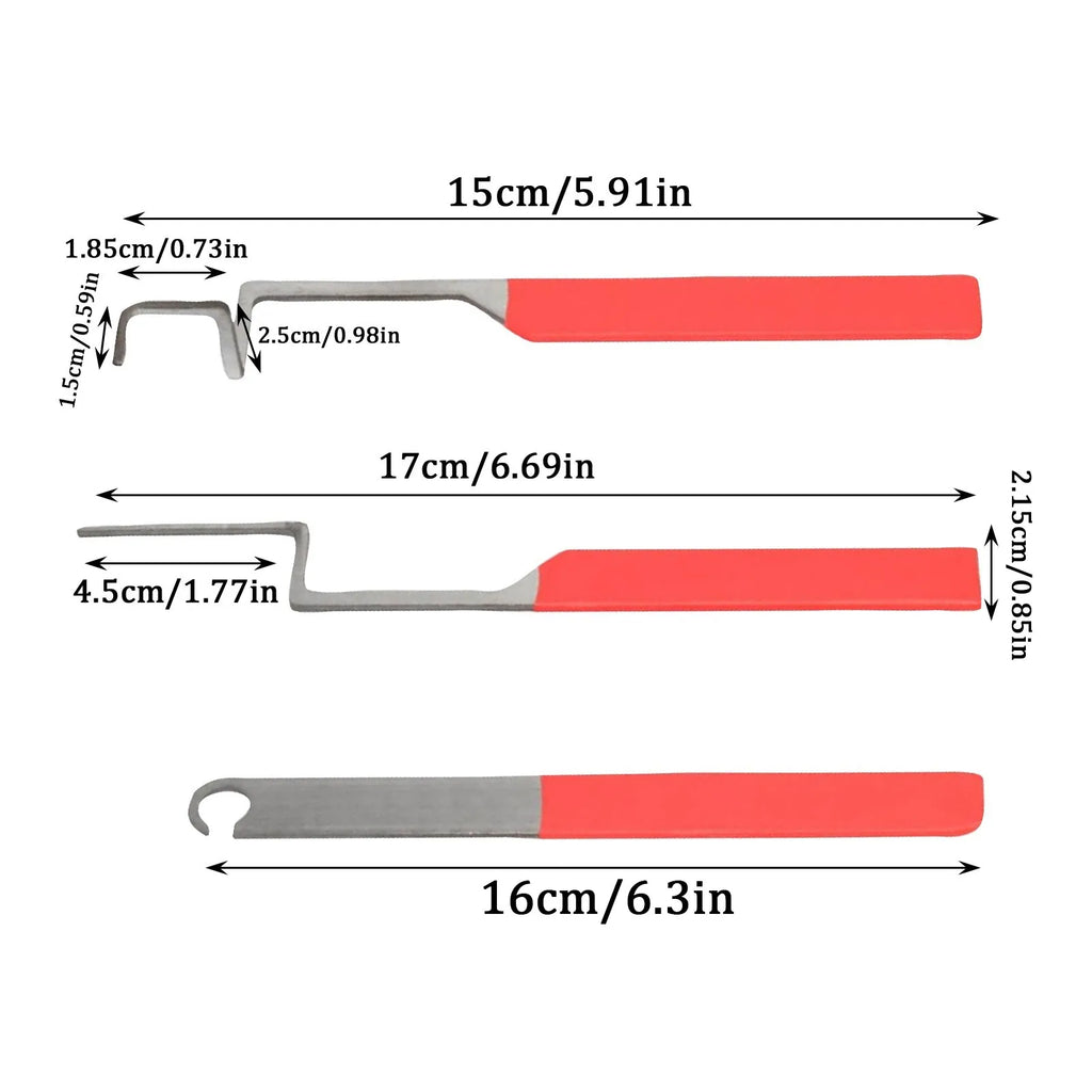 3-Piece Stuck Window Opening Tool Kit | Stainless Steel