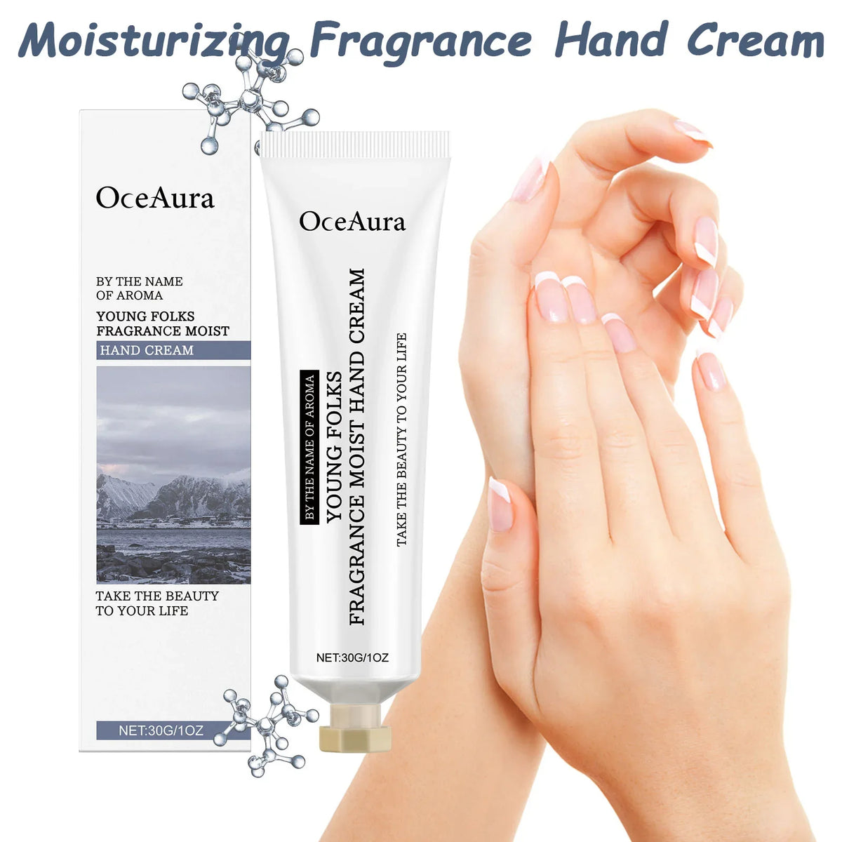 OceAura Moisturizing Fragrance Hand Cream – Shea & Hyaluronic Acid