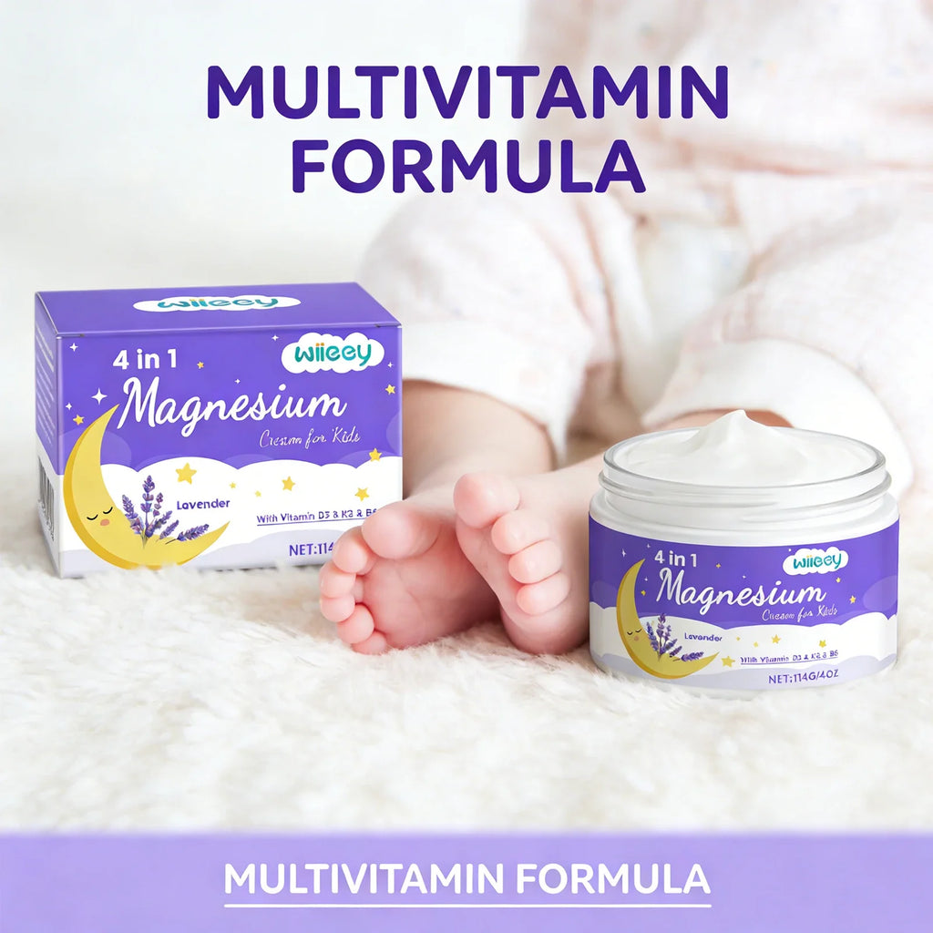 Kids Lavender Magnesium Body Cream – Soothing & Moisturizing