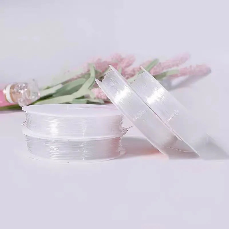 Clear Elastic Crystal TPU Thread for Hair Extensions & Wigs