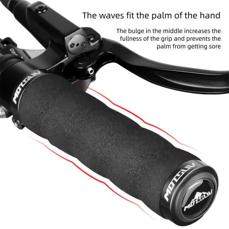 Double Lock-On Bike Handlebar Grips – Anti-Slip Aluminum MTB