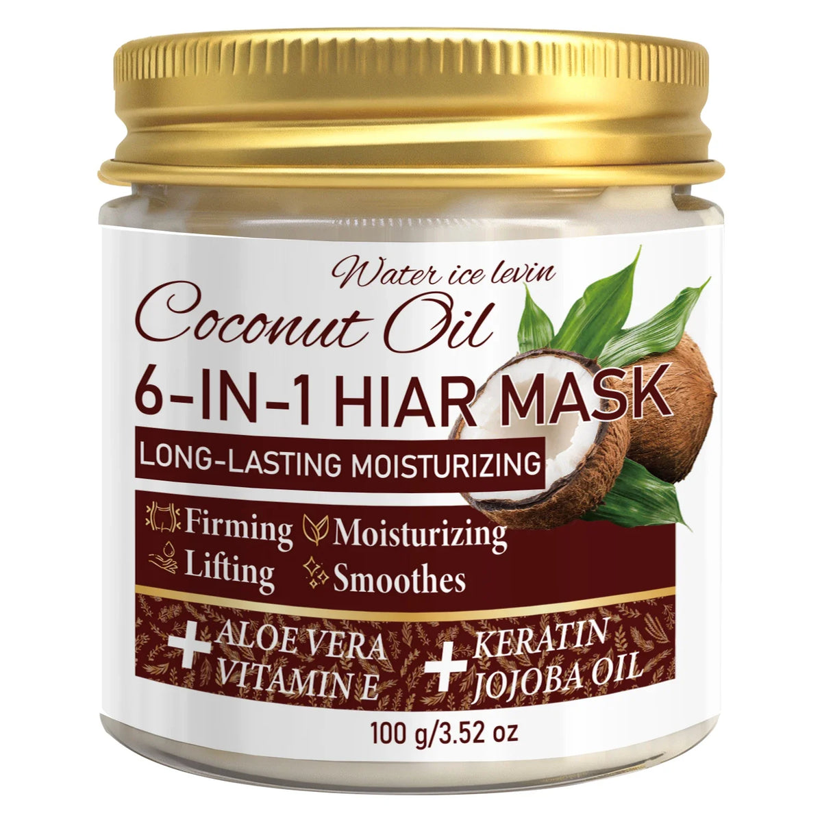6-in-1 Coconut Hair Mask with Keratin & Jojoba Oil – 100g