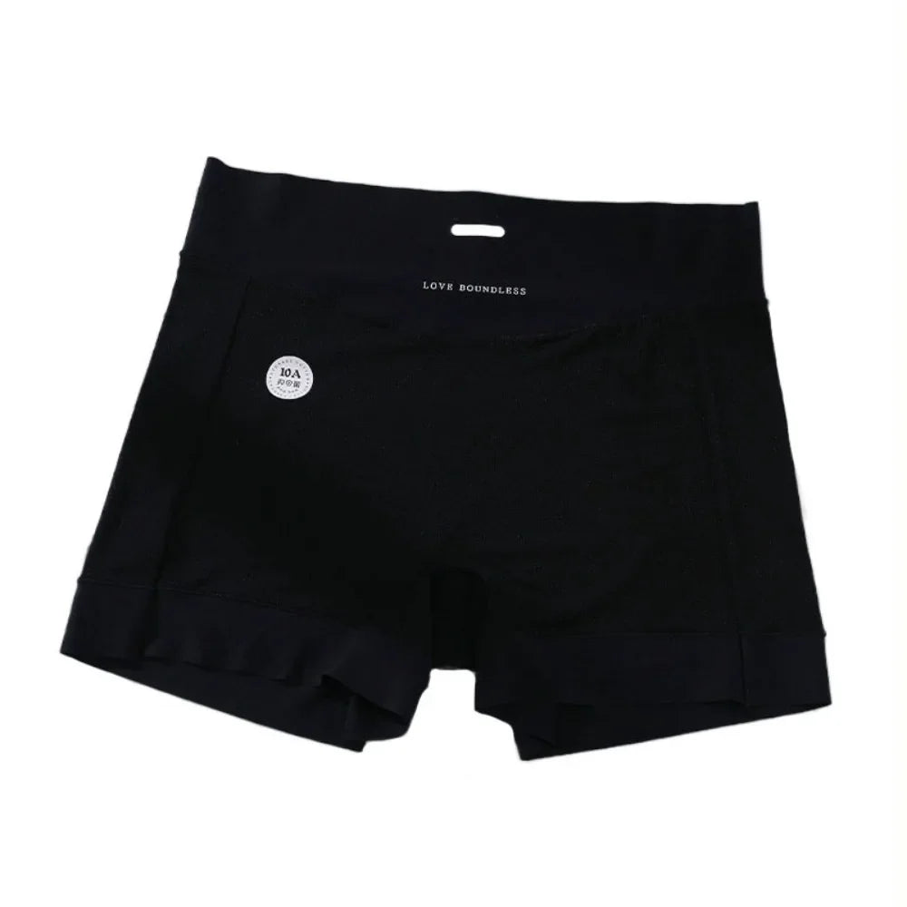 Women's Ice Silk Seamless Safety Shorts – Bamboo Fiber Panties