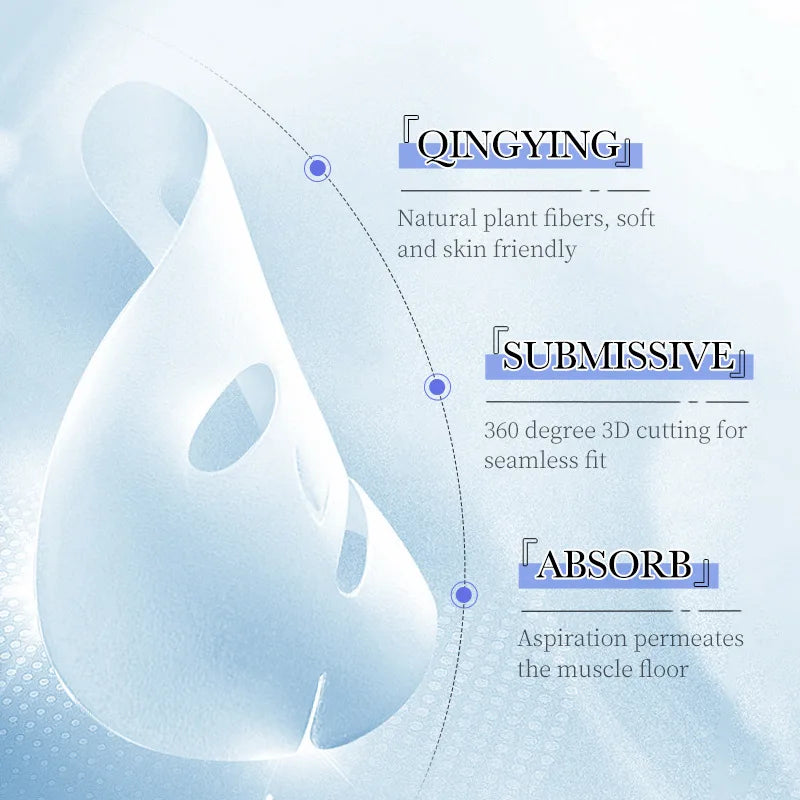 SADOER Hyaluronic Acid Face Masks – Hydrating & Firming 10 Pack