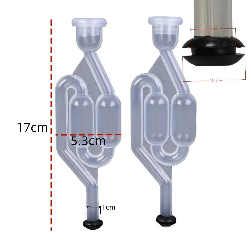 S-Shape Bubble Airlock & Carboy Stopper Set | Homebrew