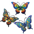 3-Piece Metal Butterfly Iron Wall Art – Indoor & Outdoor Decor