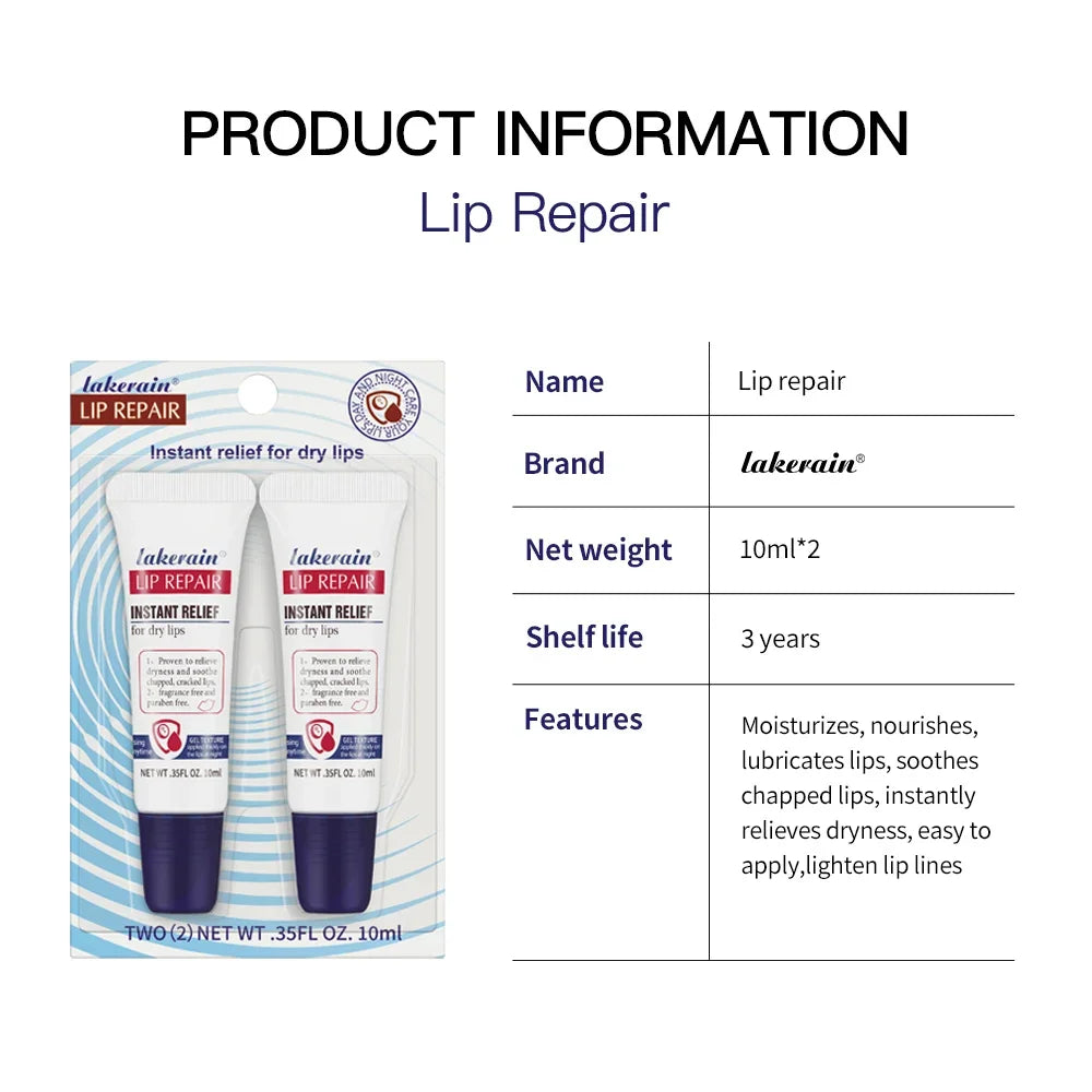 Lot Lip Repair Gel Moisturizing Instant Relief Dry Lips Liquid Balm