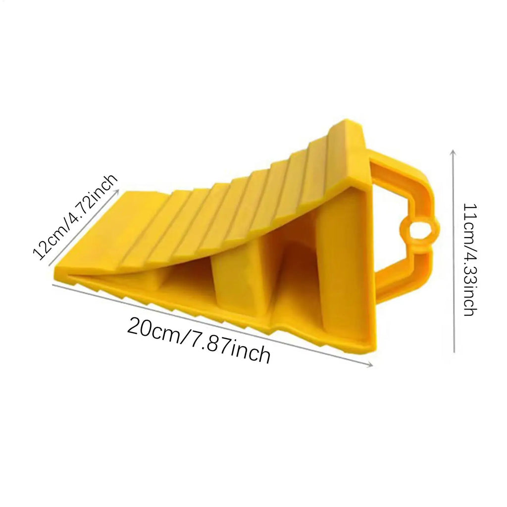 Heavy Duty Wheel Chock Anti-Slip Parking Wedge – Trucks, RVs & Trailers