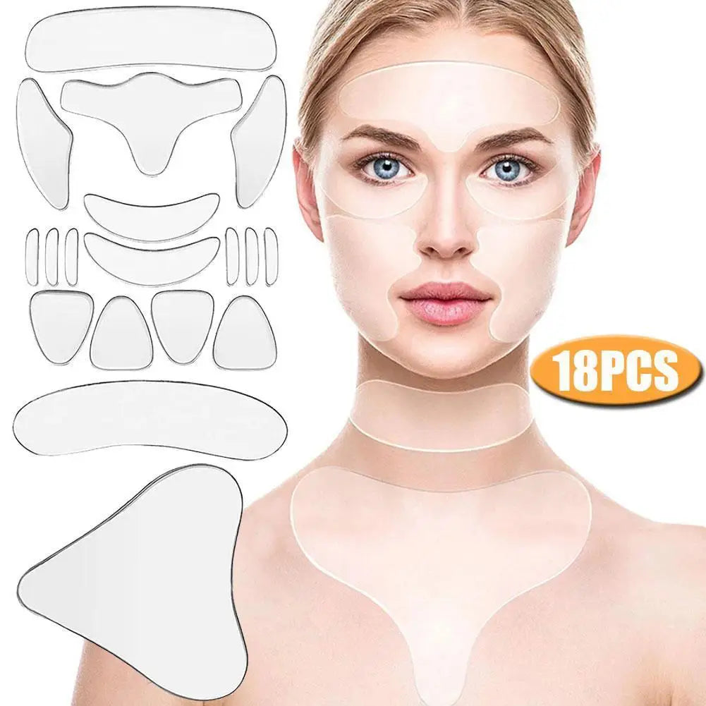 Reusable Silicone Anti-Wrinkle Face Patches – Neck & Forehead