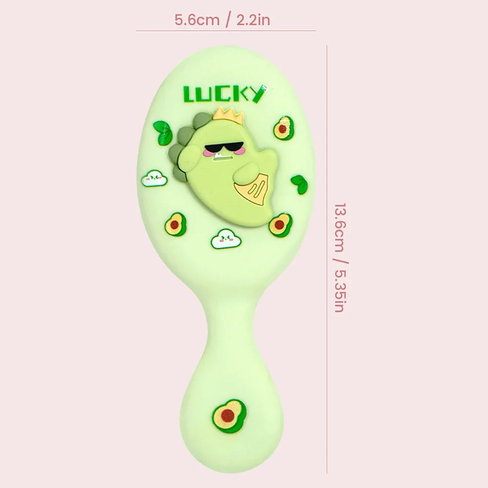 Cartoon Dinosaur Mini Air Cushion Massage Comb – Anti-Static