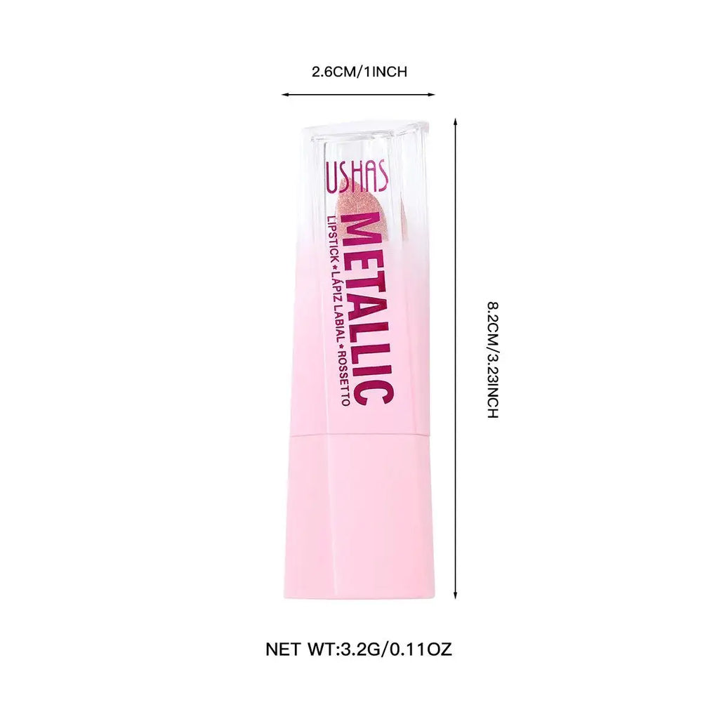 USHAS Pearlescent Matte Lipstick – Waterproof & Non-Stick