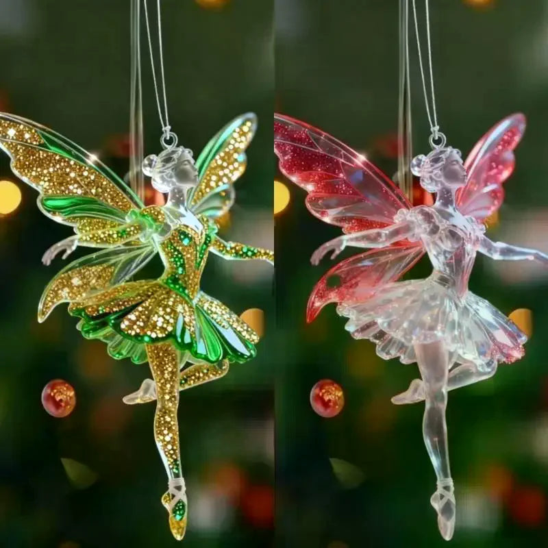 2D Acrylic Ballerina Pendant – Car Charm & Christmas Ornament