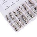 100-Pack 5x20mm Fast-Blow Glass Tube Fuse Kit 0.2A–20A 250V