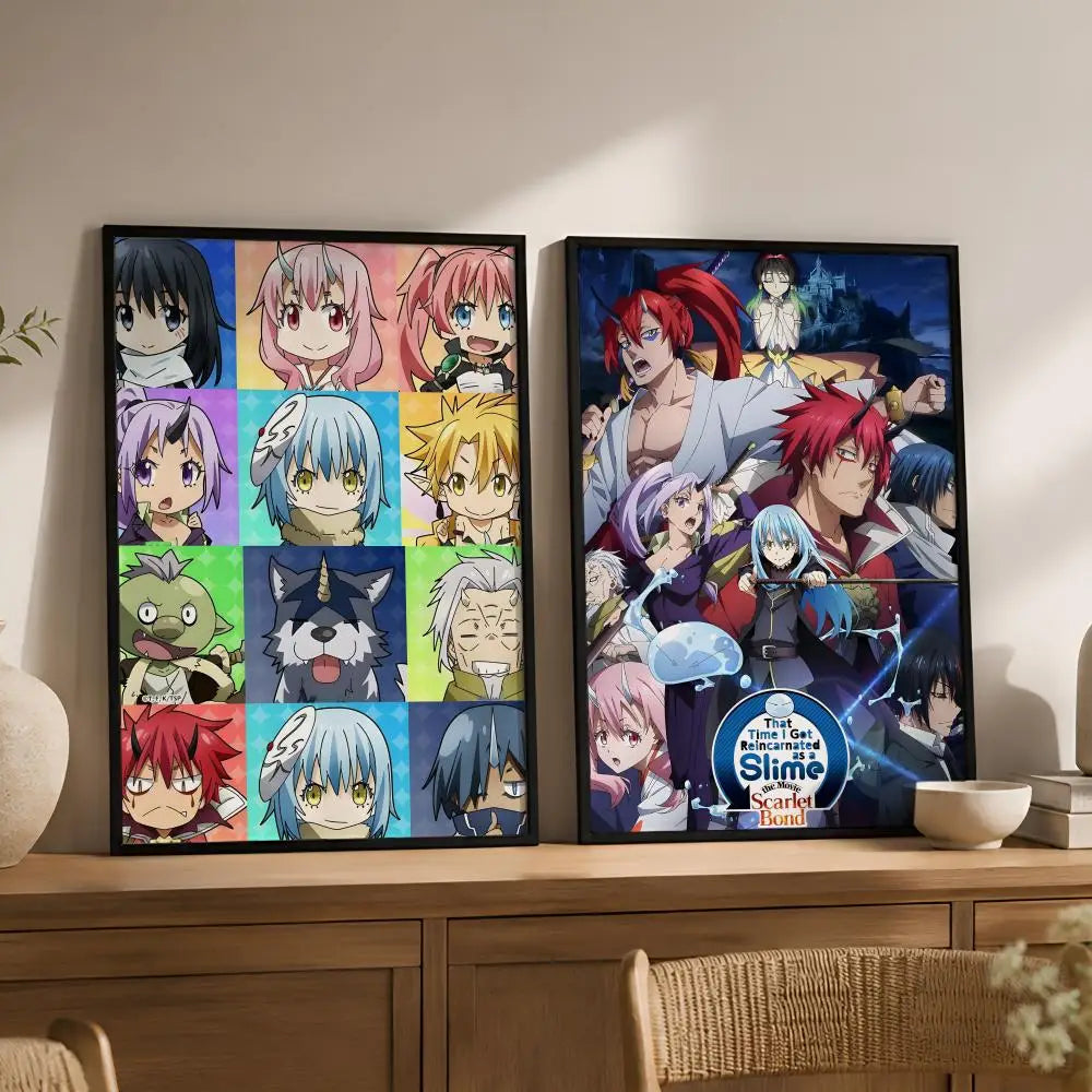 TenSura Anime Waterproof PVC Wall Poster – Peel & Stick HD Art