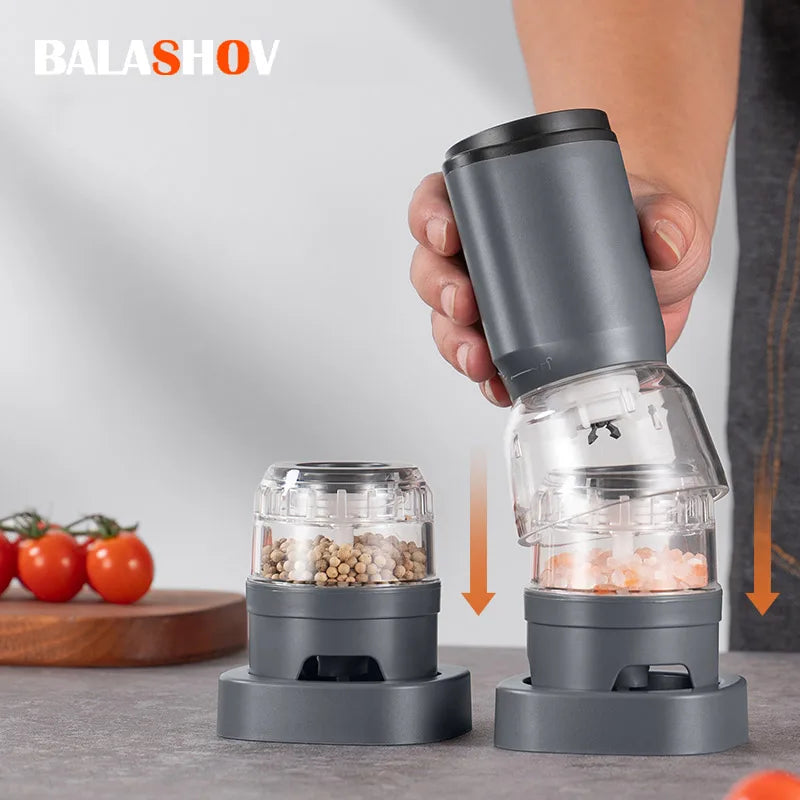 BALASHOV Electric Salt & Pepper Grinder Set – Rechargeable