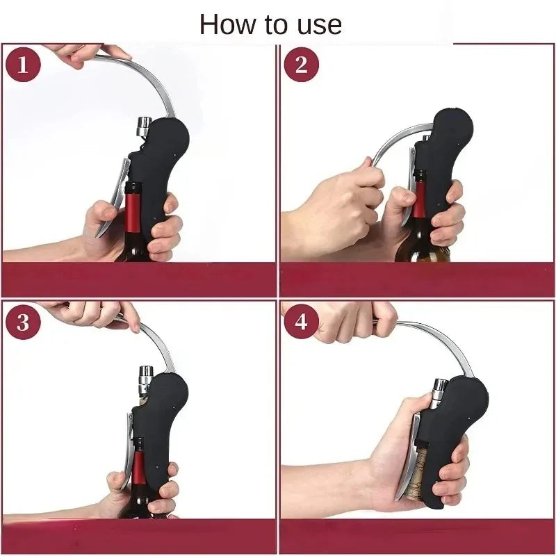 CHANSUNRUN Wine Opener Corkscrew Set – Lever & Foil Cutter