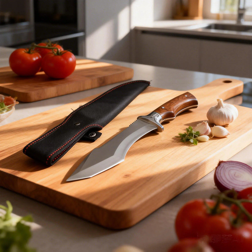 Japanese Chef's Knife – Sharp Stainless Blade & Wood Handle