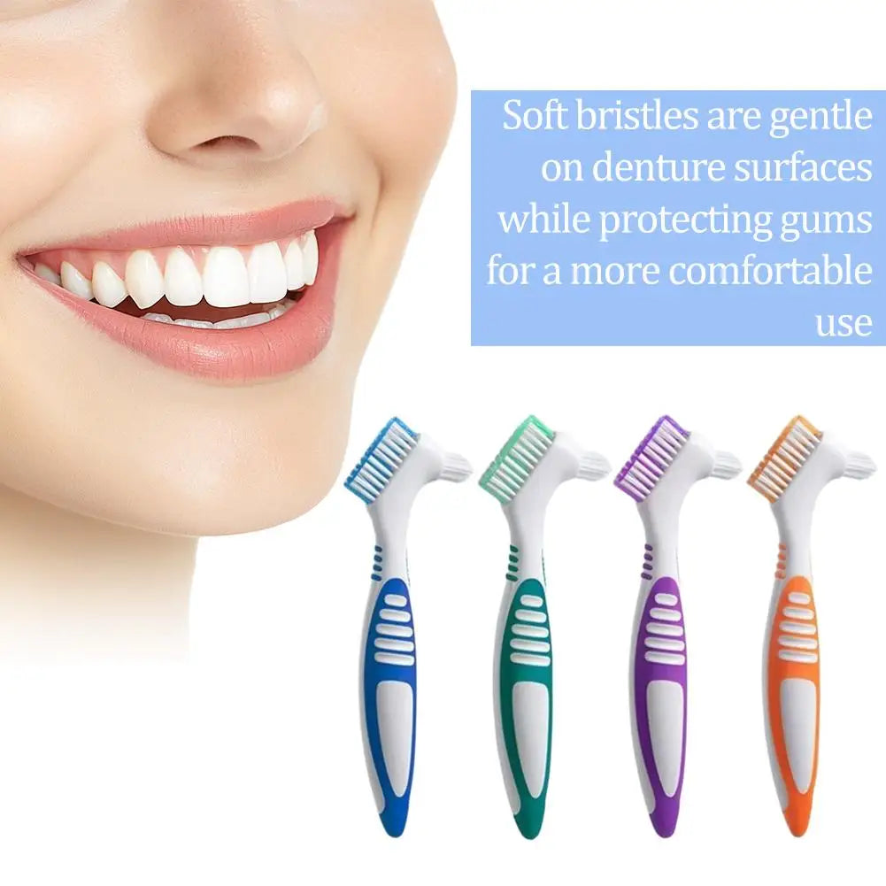 Double-Sided Denture & Retainer Cleaning Brush