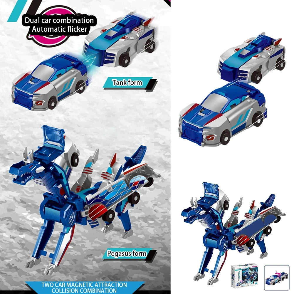 Unicorn Transformer 2-in-1 Magnetic DIY Car Toy for Kids