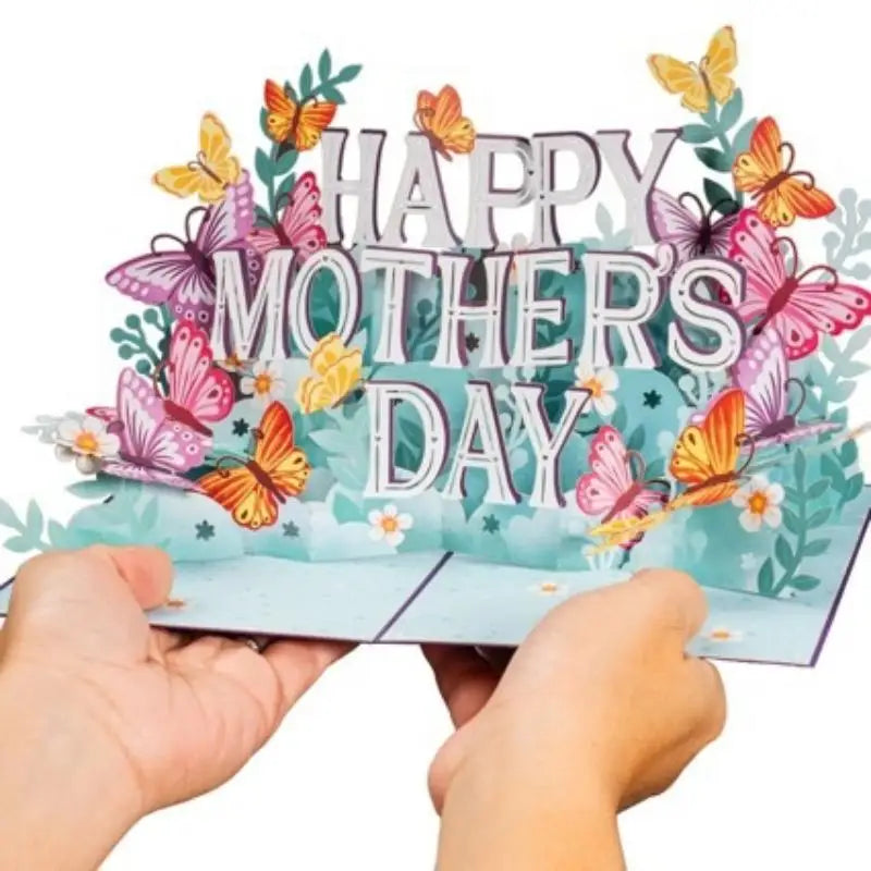 3D Pop-Up Happy Mother's Day Card with Envelope | Eco Paper