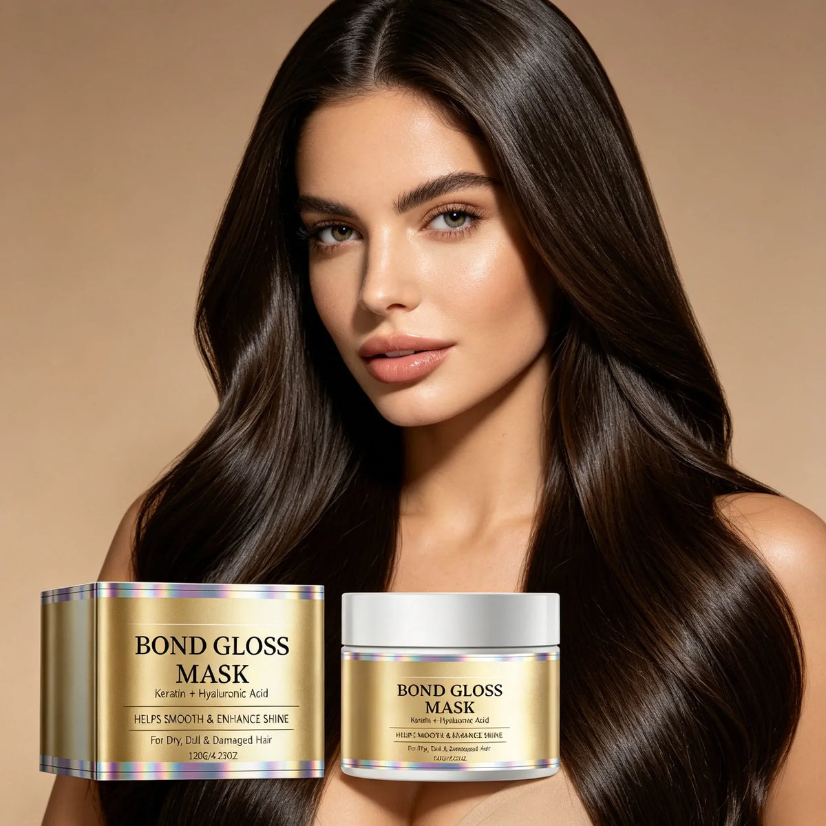 Bond Gloss Keratin Hair Mask – Hydrating Smoothing Treatment