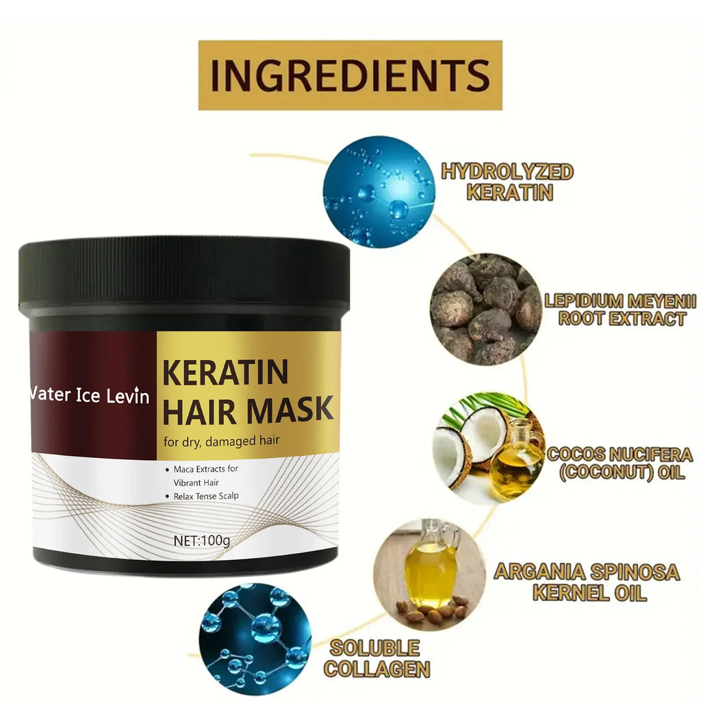 Keratin Hair Mask – Smooth, Moisturize & Control Frizz (100g)