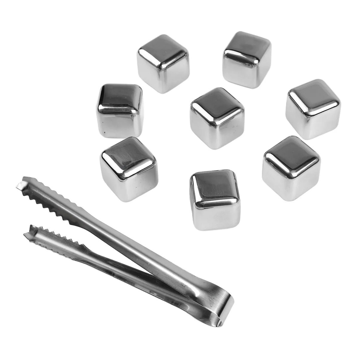 Reusable 304 Stainless Steel Ice Cubes – No Dilution Cooling