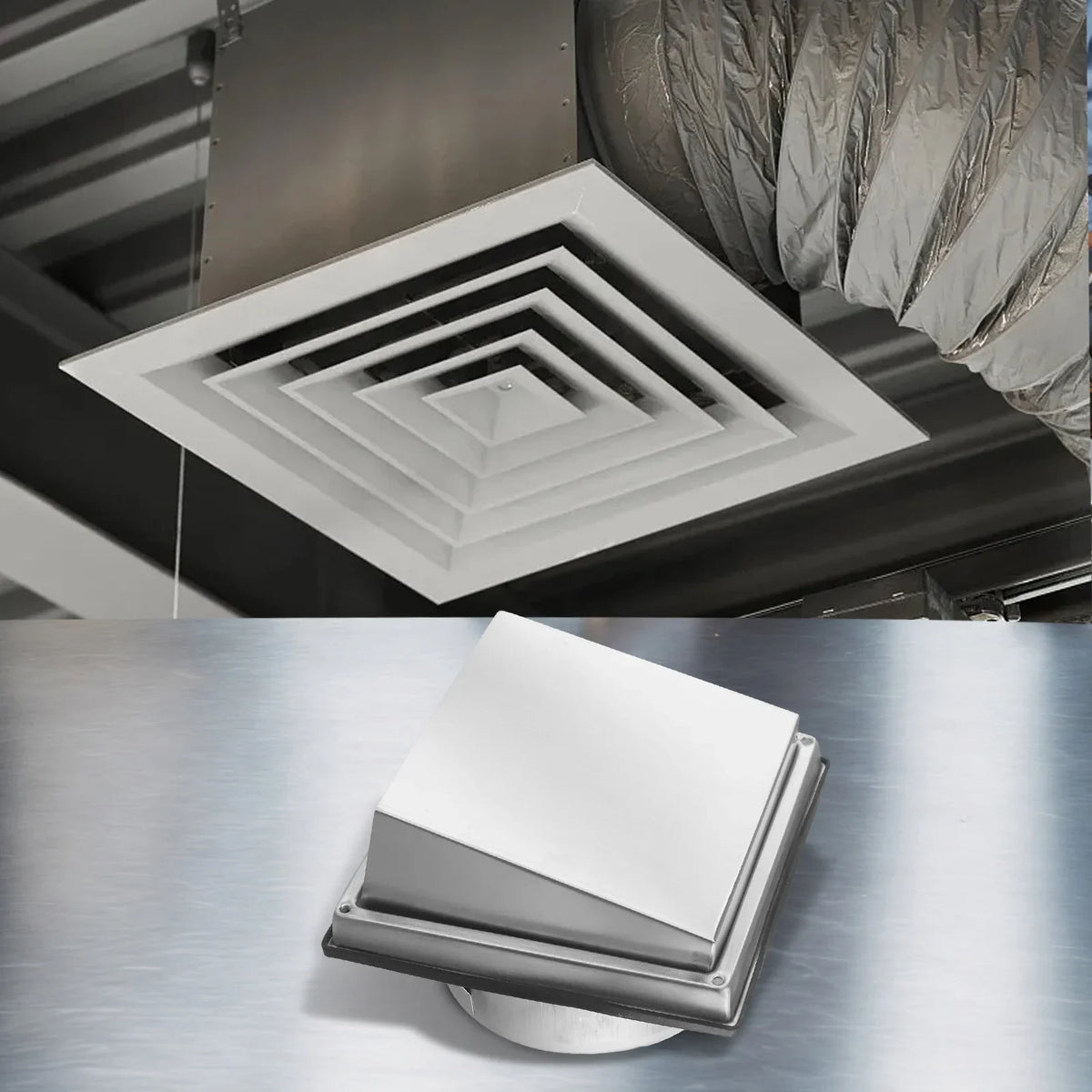 304 Stainless Steel Extractor Fan Vent Cover – Quiet Install