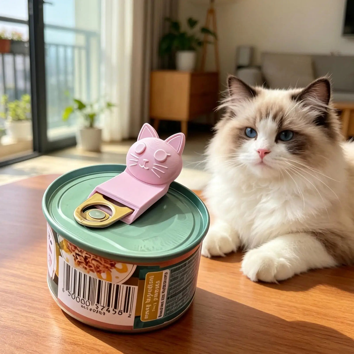 3D Cat Shape Manual Can Opener – Cute Multi-Purpose Kitchen Tool