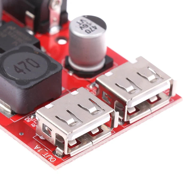 DC-DC Step-Down Converter 9V–36V to 5V 3A Dual USB Power Module