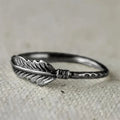 Huitan Vintage Wing Ring for Women – Fashion Zinc Alloy Jewelry