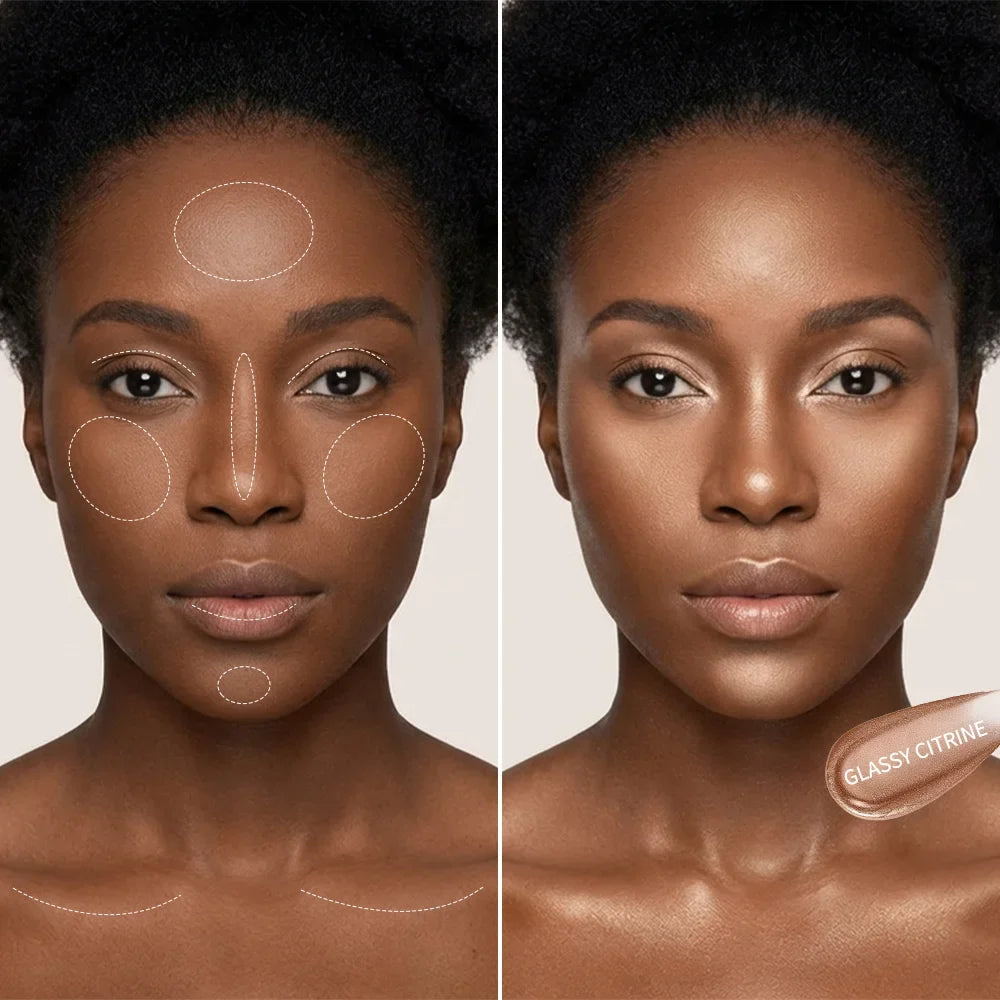 Glassy Highlighter Balm Stick – Buildable Glow for Face & Body