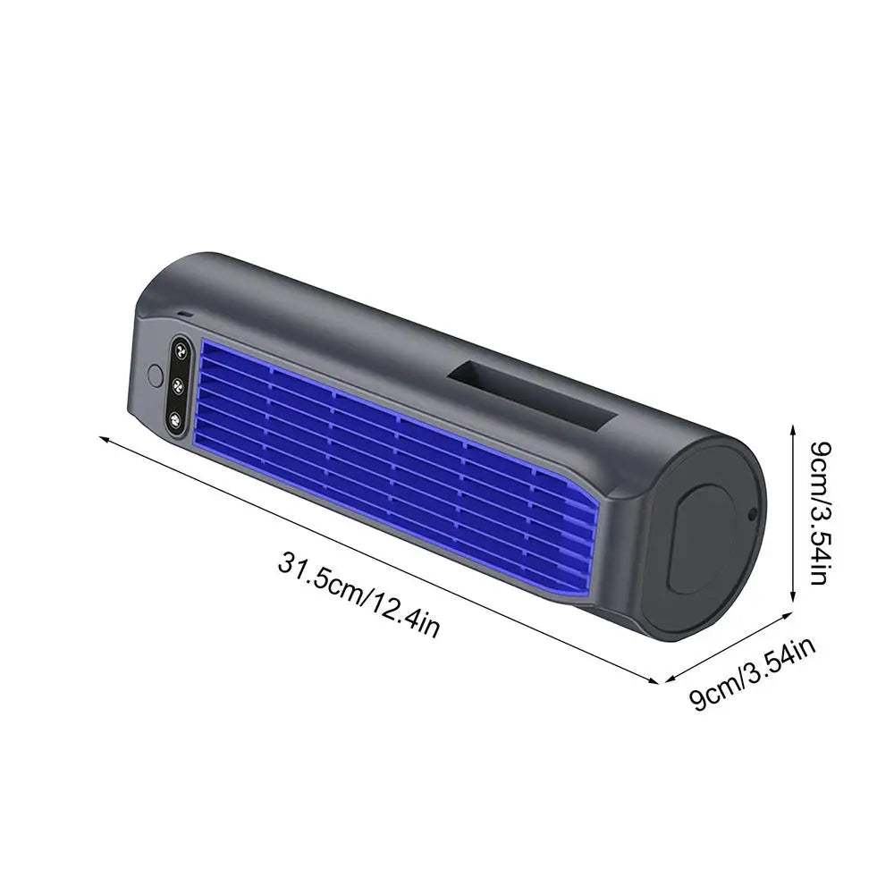 Portable Rechargeable Tower Fan – 3-Speed Silent Desktop Cooler