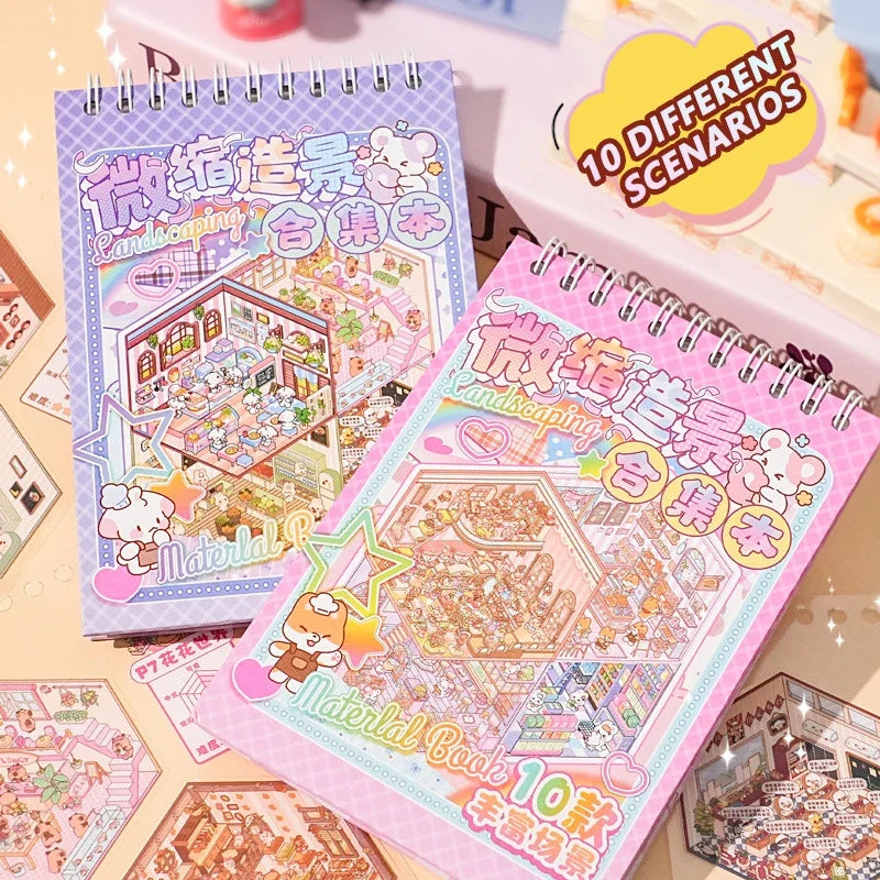 20-in-1 3D Cartoon Sticker Scene Book | DIY Creative Gift for Kids