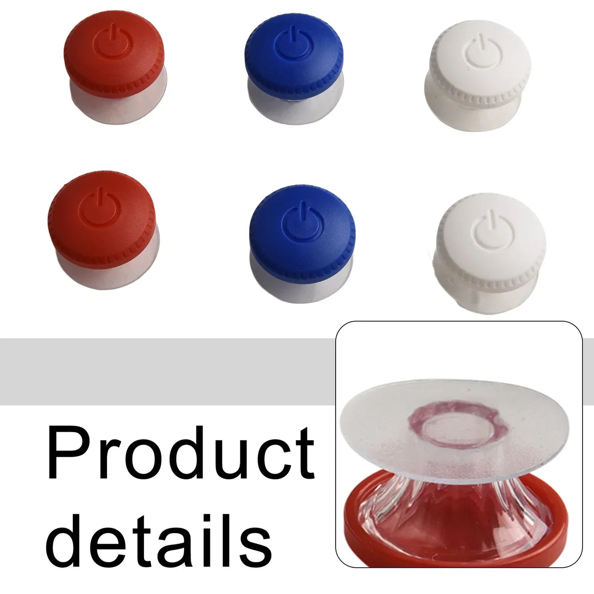 6-Pack Rounded Toilet Flush Button Pushers | Hygienic & Easy