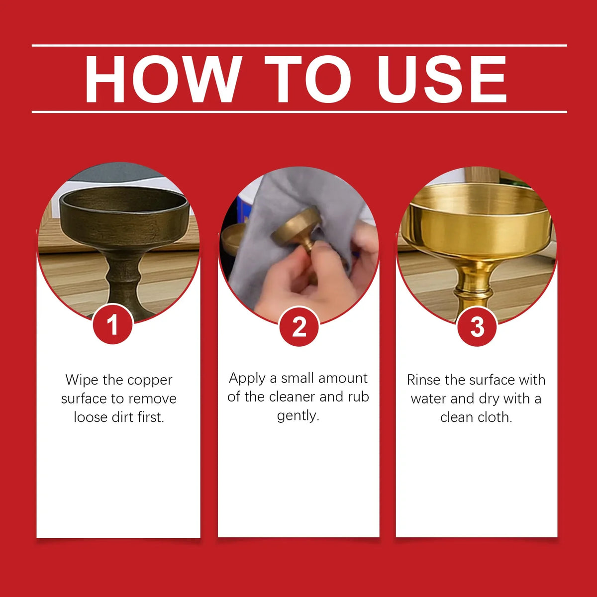 JAKEHOE Brass & Copper Metal Polishing Cream | Tarnish Remover